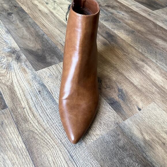 Michael By Michael Shannon Giselle Women's Cognac Ankle Boots Block Heel 11 - Picture 9 of 10